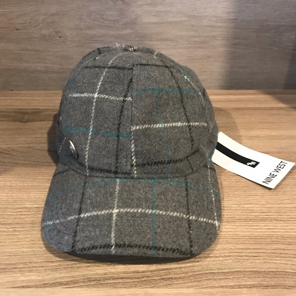 New NINE WEST Plaid Hat - Picture 2 of 8